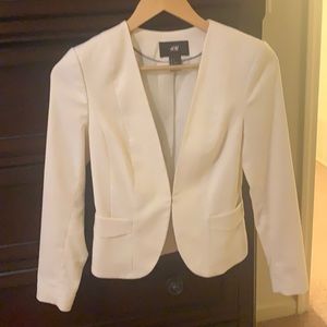 H&M White blazer